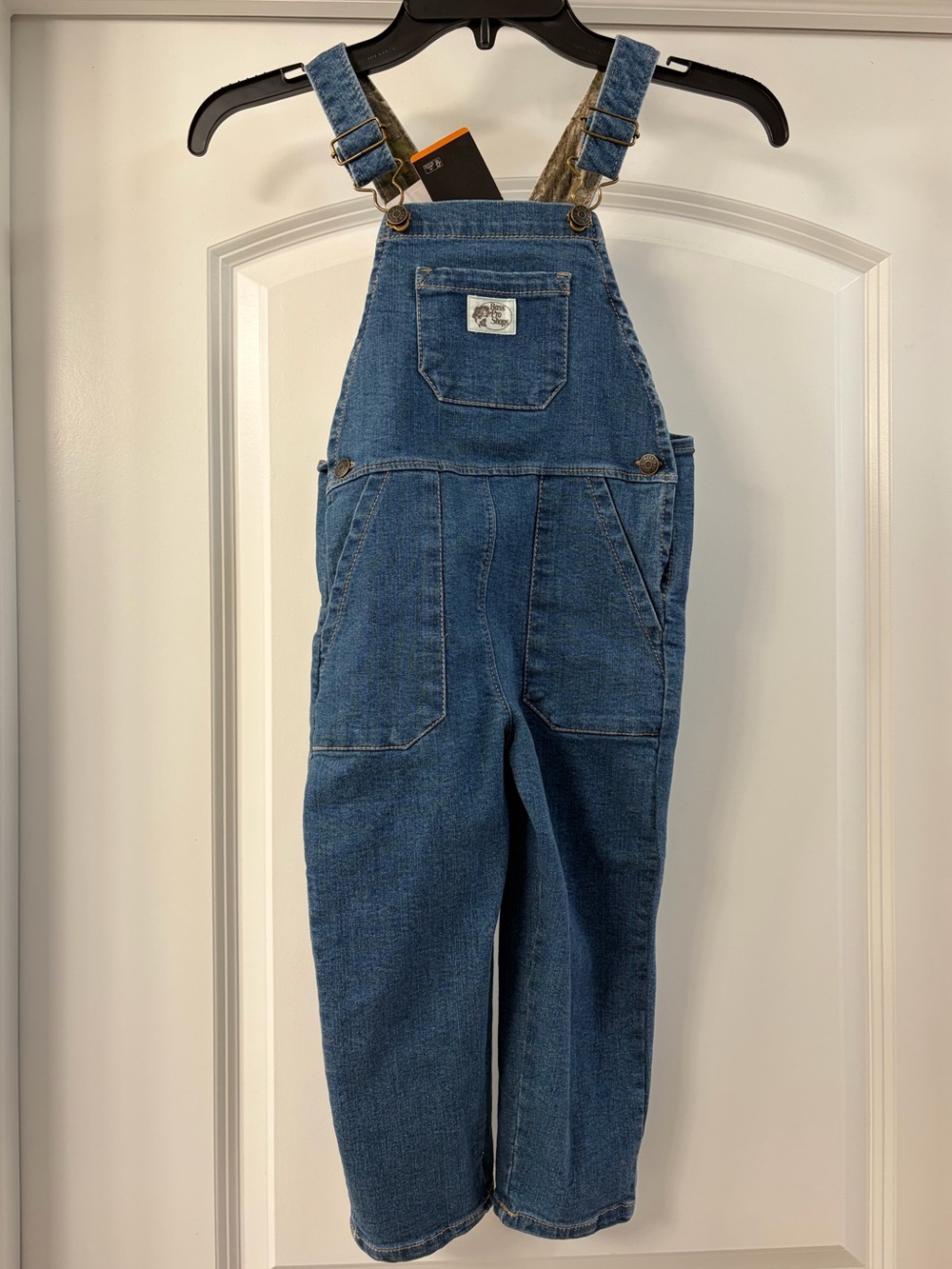 BASS‎ PRO SHOP NEW Denim Overalls 4T Fishing Outdoor Farmcore Country Camo